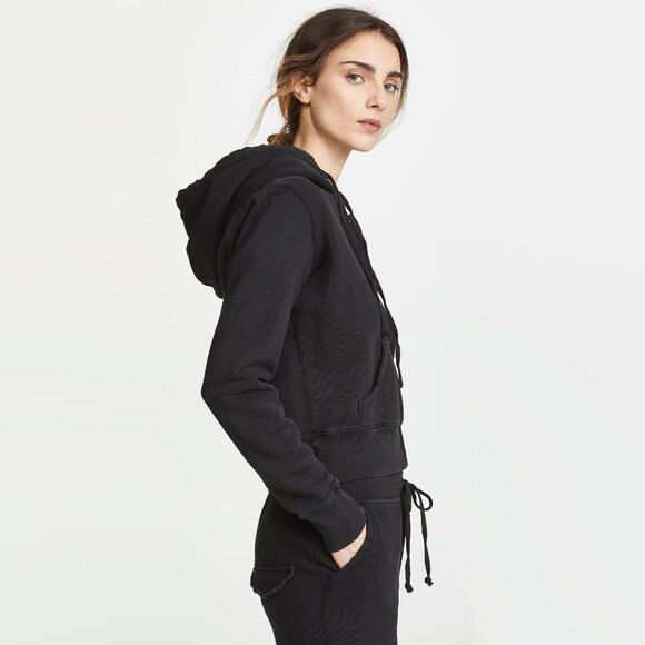 Nili lotan Callie Hoodie in Washed Black, Size XS - Picture 8 of 11